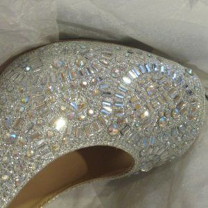 Lauren Lorraine shoes for a Princess! Size 9, tons of sparkle, +4" heels